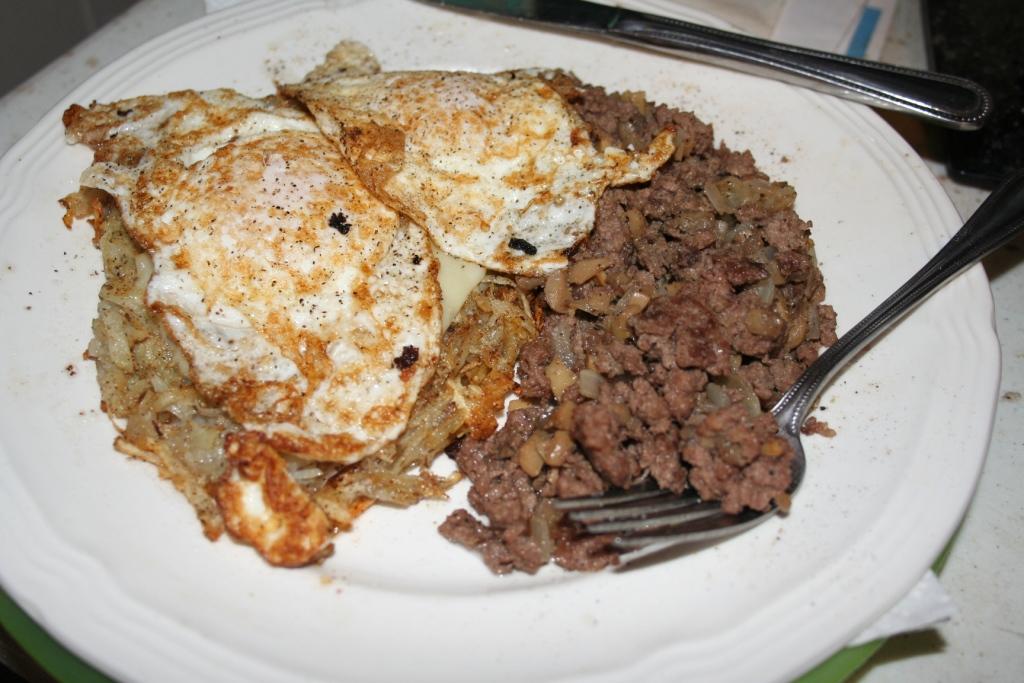 2018-9-24 Lamburger & eggs.JPG