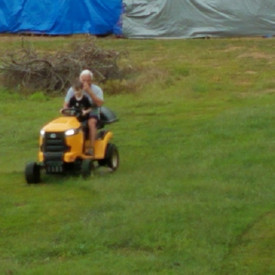 GPaw and Declan mowing 17 Sep 2018.jpg