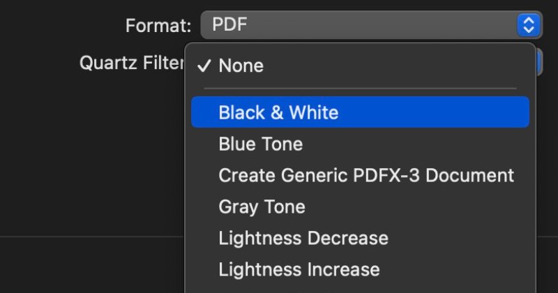 Selecting colours during printing